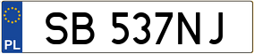 Truck License Plate